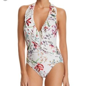 Carmen Marc Valvo Botanical halter swim size 6